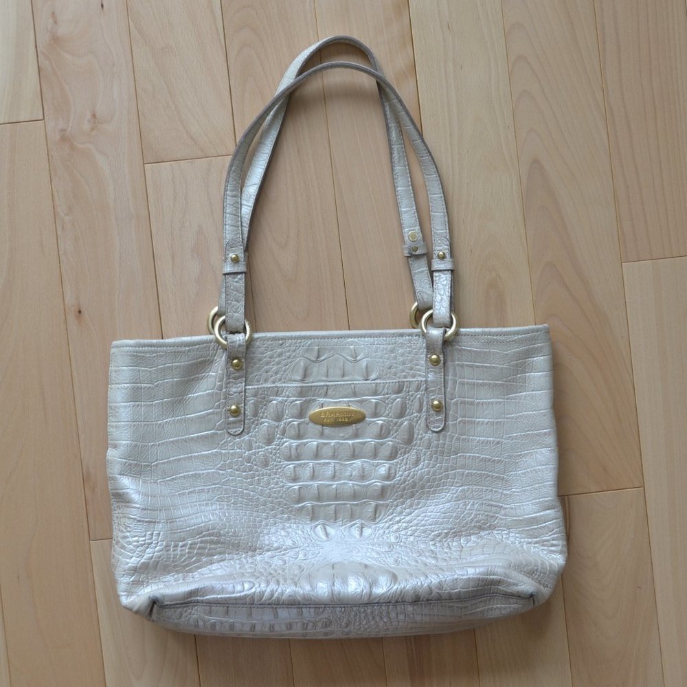 Brahmin Leather Shoulder Tote Bag Purse